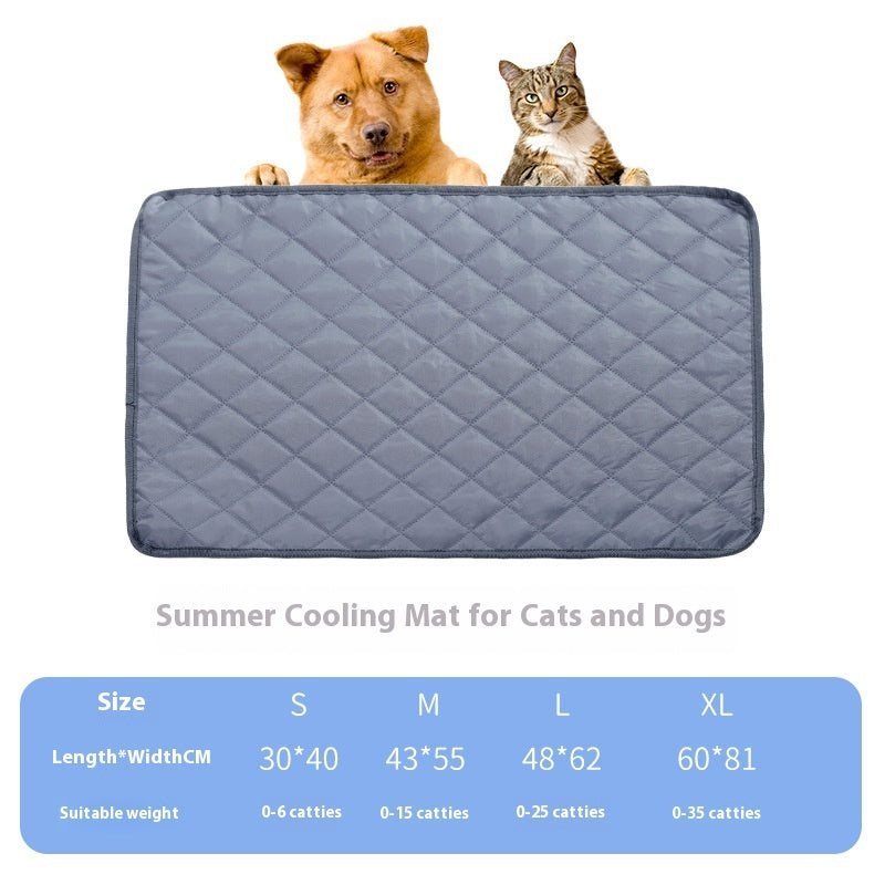HKM-5130173 Universal Portable Pet Mat for Dogs and Cats - Waterproof Double-Sided Fabric in Grey and Apricot