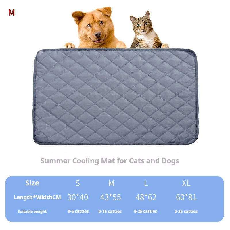 HKM-5130173 Universal Portable Pet Mat for Dogs and Cats - Waterproof Double-Sided Fabric in Grey and Apricot