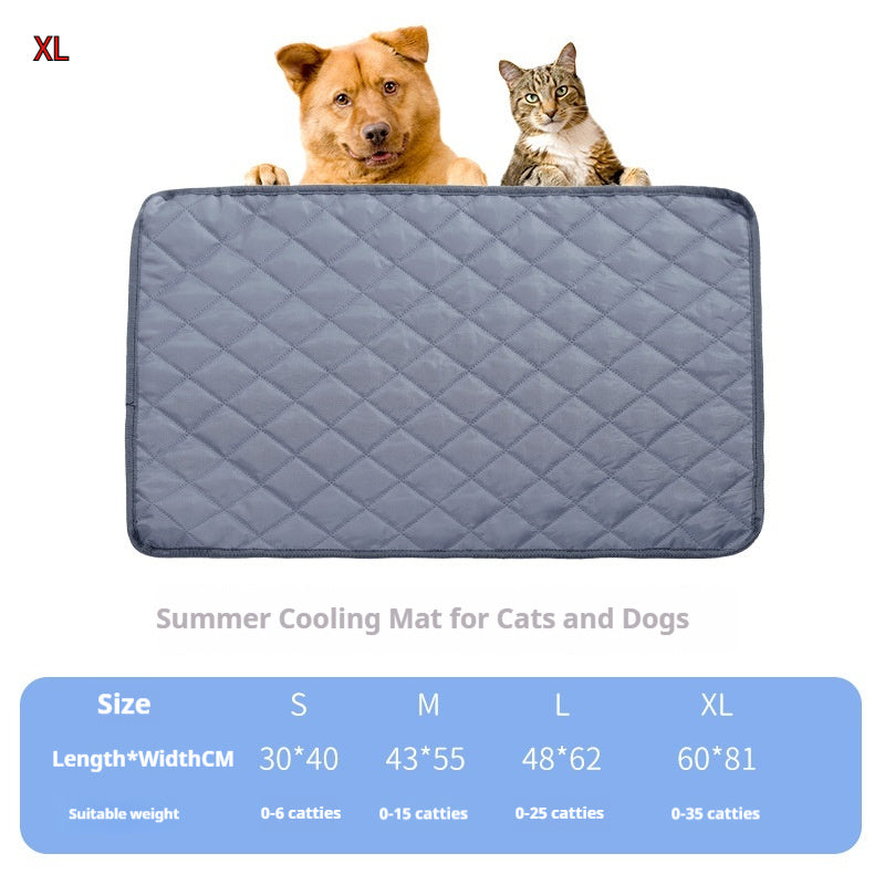 HKM-5130173 Universal Portable Pet Mat for Dogs and Cats - Waterproof Double-Sided Fabric in Grey and Apricot
