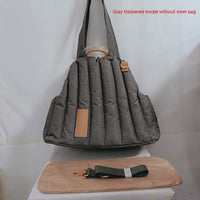 HKM-5130557 Portable Breathable Nylon Pet Shoulder Bag for Cats, Detachable Design, Medium Soft Carrying Capacity 2.50kg
