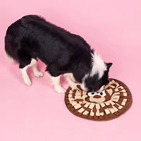 HKM-5131581 Interactive Snuffle Mat for Dogs and Cats, Polar Fleece Feeding Puzzle Toy, 50 x 50cm
