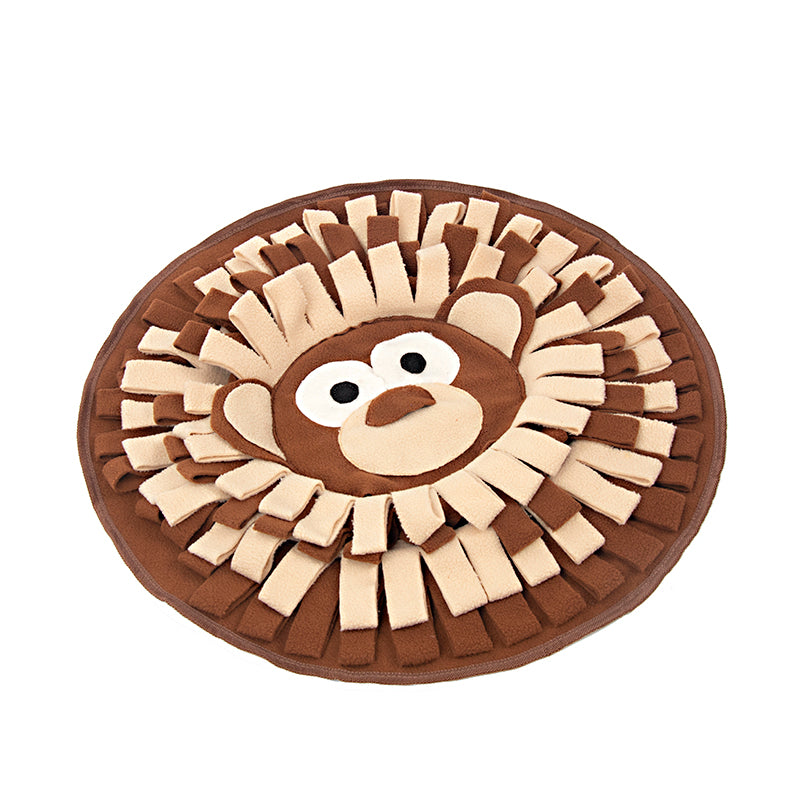 HKM-5131581 Interactive Snuffle Mat for Dogs and Cats, Polar Fleece Feeding Puzzle Toy, 50 x 50cm