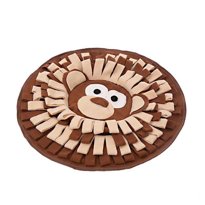 HKM-5131581 Interactive Snuffle Mat for Dogs and Cats, Polar Fleece Feeding Puzzle Toy, 50 x 50cm