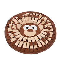 HKM-5131581 Interactive Snuffle Mat for Dogs and Cats, Polar Fleece Feeding Puzzle Toy, 50 x 50cm