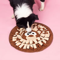 HKM-5131581 Interactive Snuffle Mat for Dogs and Cats, Polar Fleece Feeding Puzzle Toy, 50 x 50cm