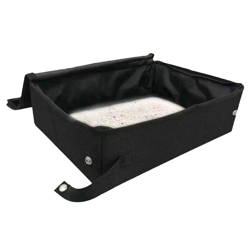 HKM-5131965 Foldable Waterproof Cat Litter Box with Lid - Available in Three Sizes