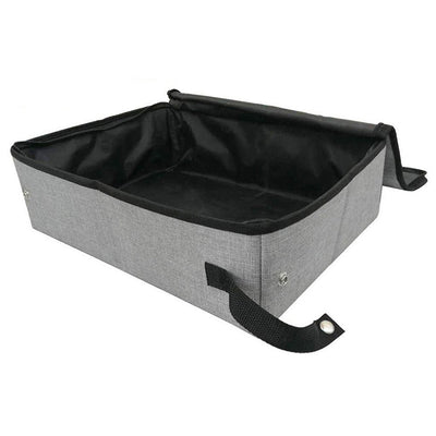 HKM-5131965 Foldable Waterproof Cat Litter Box with Lid - Available in Three Sizes