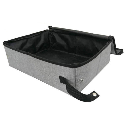 HKM-5131965 Foldable Waterproof Cat Litter Box with Lid - Available in Three Sizes