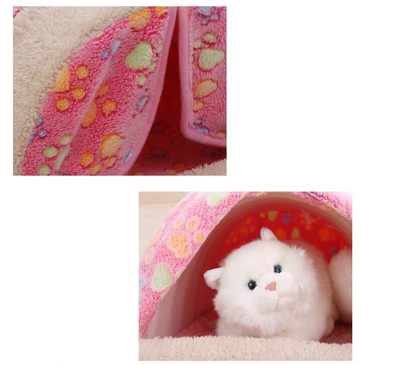 HKM-5132349 Cartoon Removable Pet Kennel ¨C Medium and Large Sizes Available in Pink, Brown, and White
