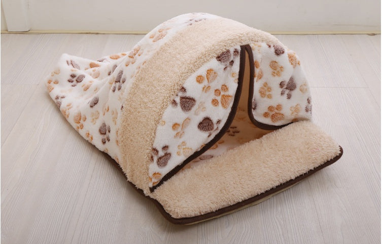 HKM-5132349 Cartoon Removable Pet Kennel ¨C Medium and Large Sizes Available in Pink, Brown, and White
