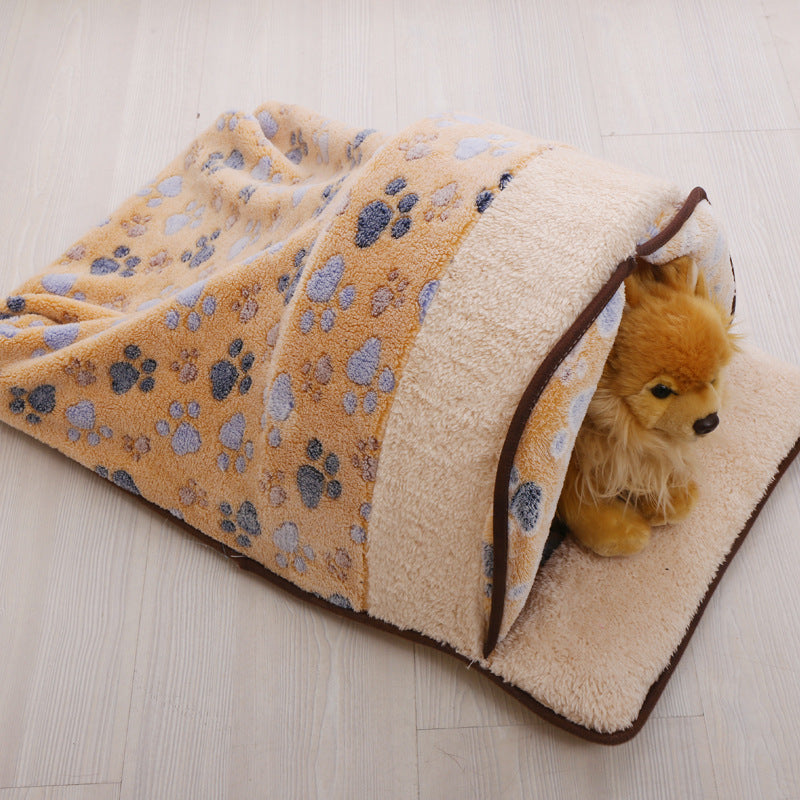 HKM-5132349 Cartoon Removable Pet Kennel ¨C Medium and Large Sizes Available in Pink, Brown, and White