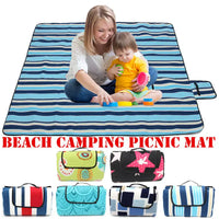 HKM-513235 Extra Large Waterproof Picnic Blanket - Foldable Outdoor Beach Mat for Camping, Hiking and Summer Fun