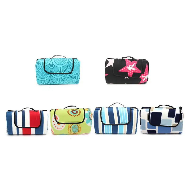 HKM-513235 Extra Large Waterproof Picnic Blanket - Foldable Outdoor Beach Mat for Camping, Hiking and Summer Fun