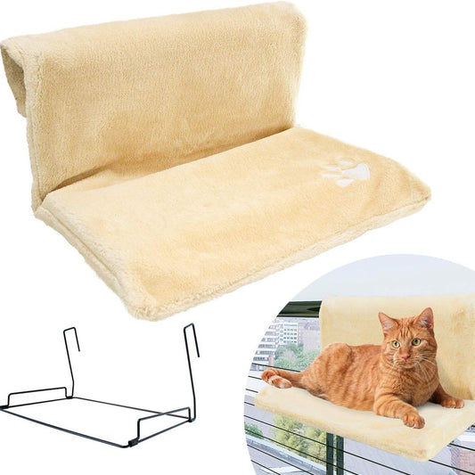 HKM-5132733 Plush L-Shaped Cat Hammock Nest in Various Colors and Materials