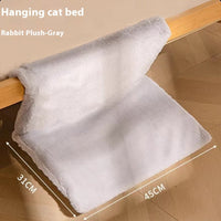 HKM-5132733 Plush L-Shaped Cat Hammock Nest in Various Colors and Materials