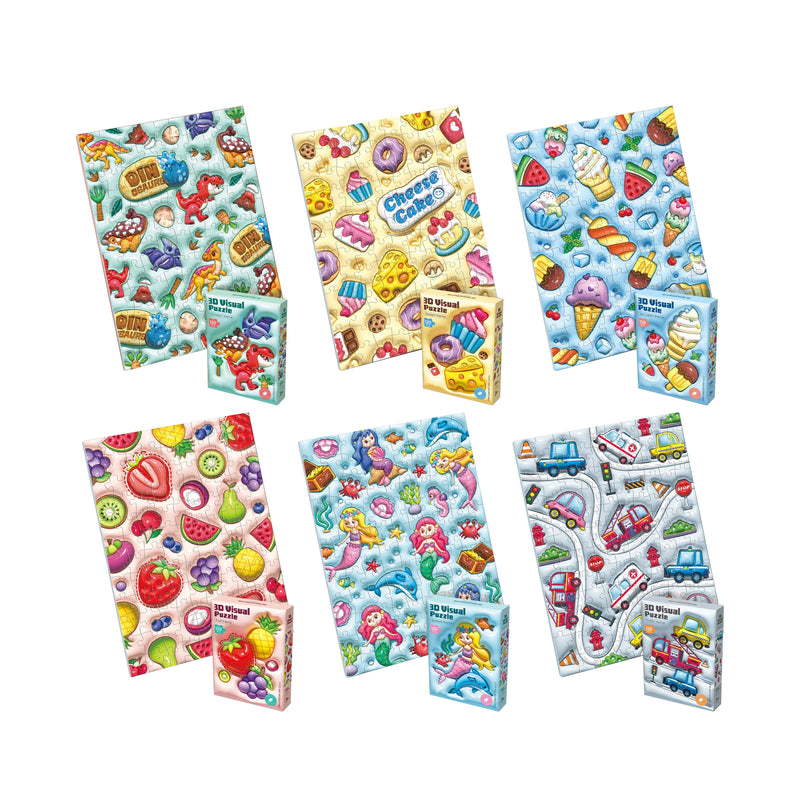 HKM-513555 Animal-Shaped Soft Bump Puzzles for Kids - Educational DIY Toy Set for Toddlers and Children