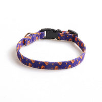 HKM-5136061 Halloween Pet Collar with Bowknot and Pumpkin Ghost Patterns - Adjustable Sizes Available