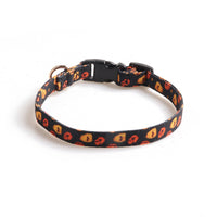 HKM-5136061 Halloween Pet Collar with Bowknot and Pumpkin Ghost Patterns - Adjustable Sizes Available