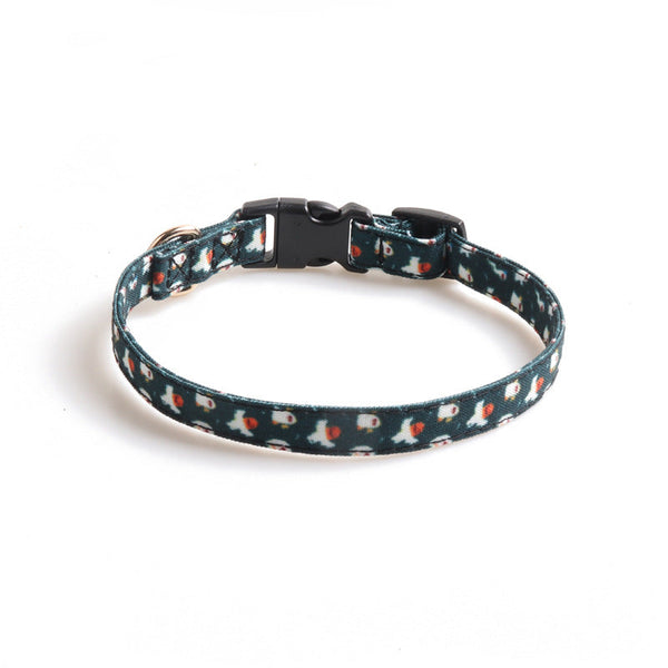 HKM-5136061 Halloween Pet Collar with Bowknot and Pumpkin Ghost Patterns - Adjustable Sizes Available