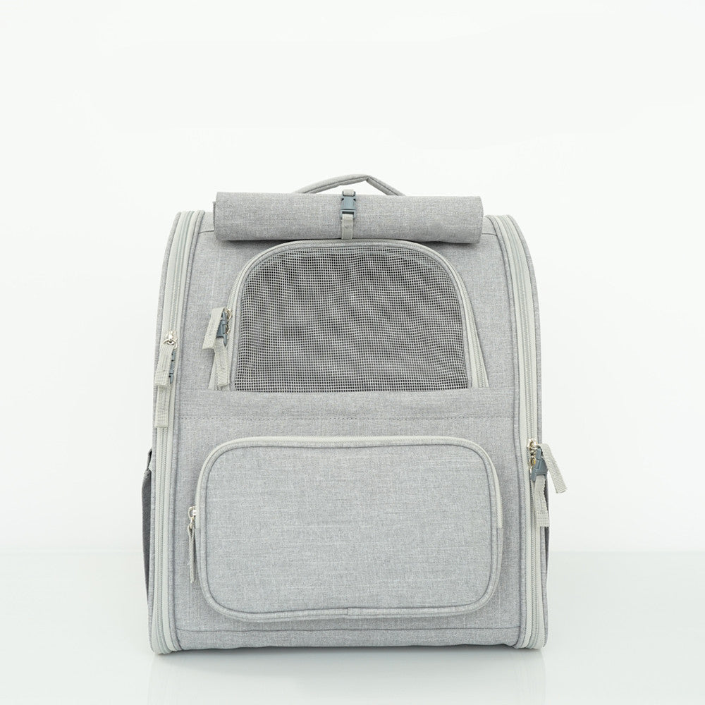 HKM-5136317 Multifunctional Portable Pet Backpack - Breathable Cat Carrier for Travel and Training