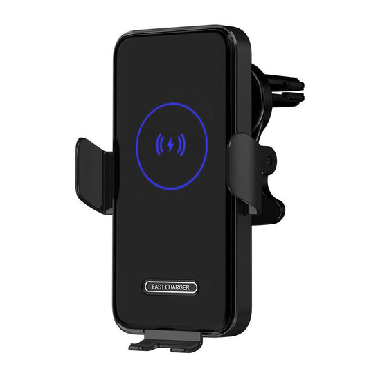 HKM-513747 15W Wireless Car Charger with Auto Clamping Phone Mount for Qi-Compatible Devices