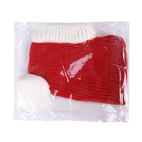 HKM-5138237 Dog Headgear for Halloween and Christmas - Casual Wool Tie-Dye Style in Red, Available in S, M, L