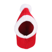 HKM-5138237 Dog Headgear for Halloween and Christmas - Casual Wool Tie-Dye Style in Red, Available in S, M, L