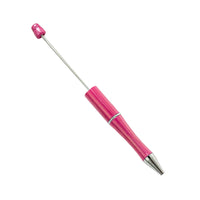 HKM-514003 Personalised Plastic Beaded Ballpoint Pens with Black Ink for Stationery and Office Use