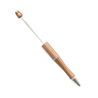 HKM-514003 Personalised Plastic Beaded Ballpoint Pens with Black Ink for Stationery and Office Use