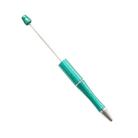 HKM-514003 Personalised Plastic Beaded Ballpoint Pens with Black Ink for Stationery and Office Use