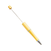 HKM-514003 Personalised Plastic Beaded Ballpoint Pens with Black Ink for Stationery and Office Use