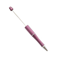 HKM-514003 Personalised Plastic Beaded Ballpoint Pens with Black Ink for Stationery and Office Use