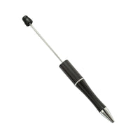 HKM-514003 Personalised Plastic Beaded Ballpoint Pens with Black Ink for Stationery and Office Use