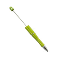 HKM-514003 Personalised Plastic Beaded Ballpoint Pens with Black Ink for Stationery and Office Use