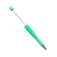 HKM-514003 Personalised Plastic Beaded Ballpoint Pens with Black Ink for Stationery and Office Use
