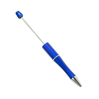 HKM-514003 Personalised Plastic Beaded Ballpoint Pens with Black Ink for Stationery and Office Use