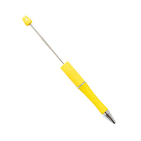 HKM-514003 Personalised Plastic Beaded Ballpoint Pens with Black Ink for Stationery and Office Use
