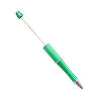 HKM-514003 Personalised Plastic Beaded Ballpoint Pens with Black Ink for Stationery and Office Use