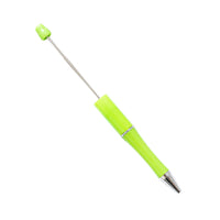 HKM-514003 Personalised Plastic Beaded Ballpoint Pens with Black Ink for Stationery and Office Use