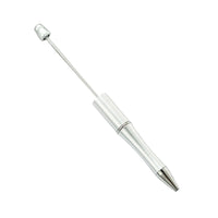 HKM-514003 Personalised Plastic Beaded Ballpoint Pens with Black Ink for Stationery and Office Use