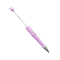 HKM-514003 Personalised Plastic Beaded Ballpoint Pens with Black Ink for Stationery and Office Use