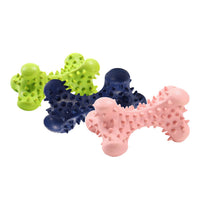 HKM-5140669 Durable Natural Rubber Bone Dog Toy for Medium and Large Dogs - Promotes Dental Health and Fresh Breath