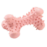 HKM-5140669 Durable Natural Rubber Bone Dog Toy for Medium and Large Dogs - Promotes Dental Health and Fresh Breath