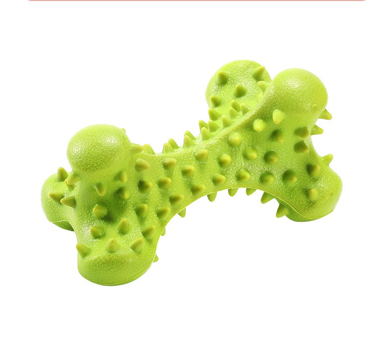 HKM-5140669 Durable Natural Rubber Bone Dog Toy for Medium and Large Dogs - Promotes Dental Health and Fresh Breath