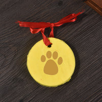 HKM-5141309 Pet Paw Print Ink Pad Set for Cats and Dogs - Includes 2 Ink Pads, Mold, Ribbon, and Text Printing Plate