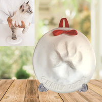 HKM-5141309 Pet Paw Print Ink Pad Set for Cats and Dogs - Includes 2 Ink Pads, Mold, Ribbon, and Text Printing Plate