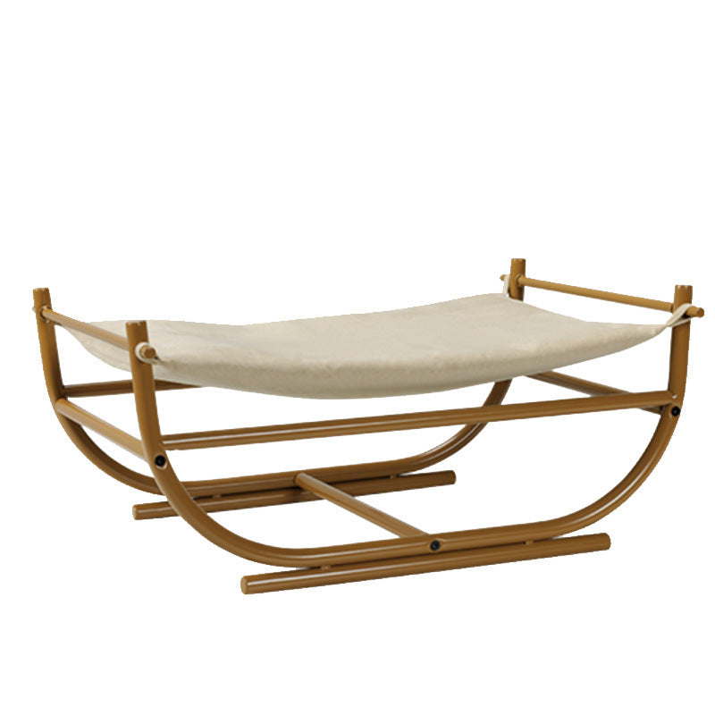 HKM-5141437 Iron Cat Hammock Pet Sofa Bed - Milk Tea, Chocolate, or Color Options with Replacement Mat