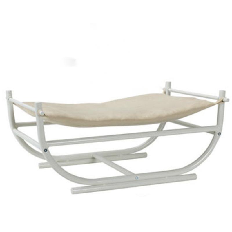 HKM-5141437 Iron Cat Hammock Pet Sofa Bed - Milk Tea, Chocolate, or Color Options with Replacement Mat