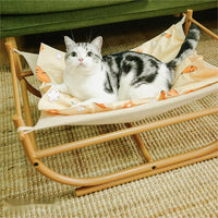 HKM-5141437 Iron Cat Hammock Pet Sofa Bed - Milk Tea, Chocolate, or Color Options with Replacement Mat
