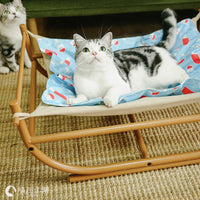 HKM-5141437 Iron Cat Hammock Pet Sofa Bed - Milk Tea, Chocolate, or Color Options with Replacement Mat